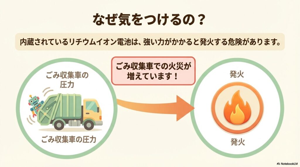 自治体へのルール確認と小型家電回収箱の利用という、基本的な処分手順を説明するスライドです。